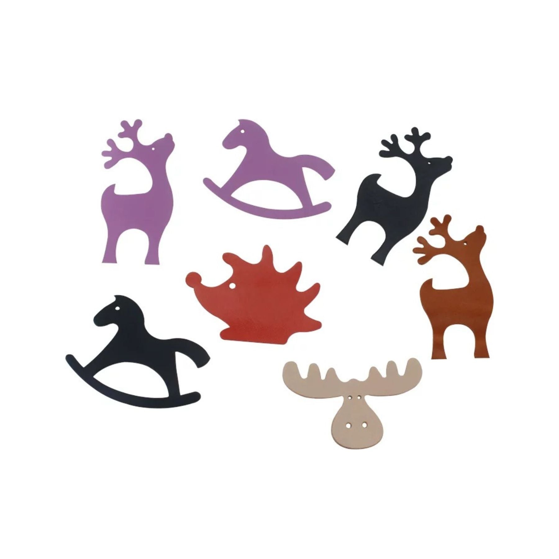 Create festive leather ornaments and charms with this Christmas Animal Cutting Die Set. Sharp Japanese steel blades and a sturdy wooden base ensure clean, precise cuts. Easy to use and built to last. Perfect for holiday crafts—shop now for your Christmas projects!