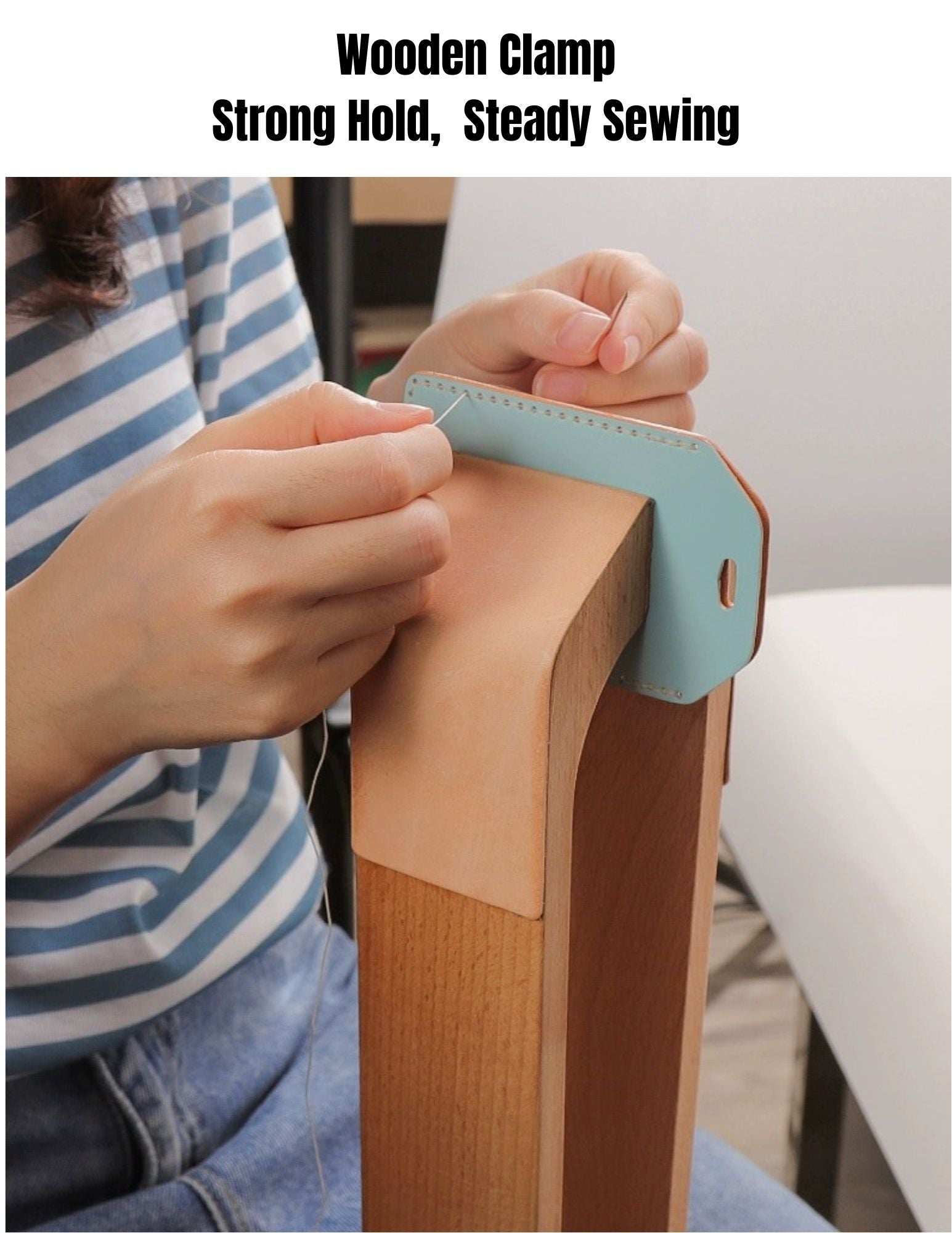 beechwood hand-sewing clamp