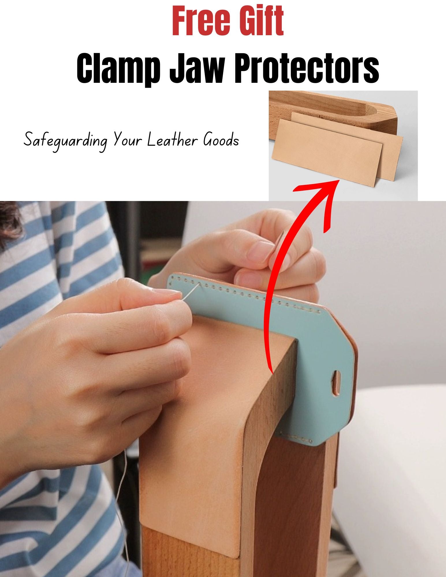 beechwood hand-sewing clamp