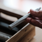 CÍ × bangbang No-Stretch Round Leather Punch for clean, accurate holes in leather. Straight-wall design prevents hole expansion, while the inward-cutting edge reduces distortion. Made from Taiwan high-alloy specialty steel with a hex anti-roll handle. Shop now.