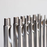 It is made from Taiwan-made high-alloy specialty steel, chosen for edge stability, toughness, and long-term use. Unlike many standard round punches with a tapered body, this punch uses a straight-wall, no-stretch design. The cutting shape goes straight down without expanding the hole, so the finished hole stays closer to the actual punch size.