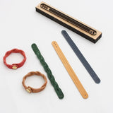 perfect for creating a classic and vintage-style leather bracelet. Whether you're a DIY leathercraft enthusiast, a studio professional, or simply looking to craft a special handmade gift for the upcoming holidays