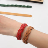 perfect for creating a classic and vintage-style leather bracelet. Whether you're a DIY leathercraft enthusiast, a studio professional, or simply looking to craft a special handmade gift for the upcoming holidays