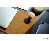 Unique Colorful Felt & Leather Desk Mat