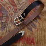 Vintage Engraved 3-Piece Belt Buckle Set, 25mm