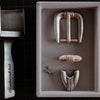 A 25mm American vintage 3-piece belt buckle set with engraved detailing and an antique silver-tone finish. Includes the buckle, keeper loop, and belt tip. Best used with leather straps around 25mm wide and 4mm thick.