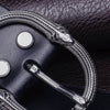 High-Quality Material: Made from 304 stainless steel, it offers durability and a polished finish that enhances any belt.