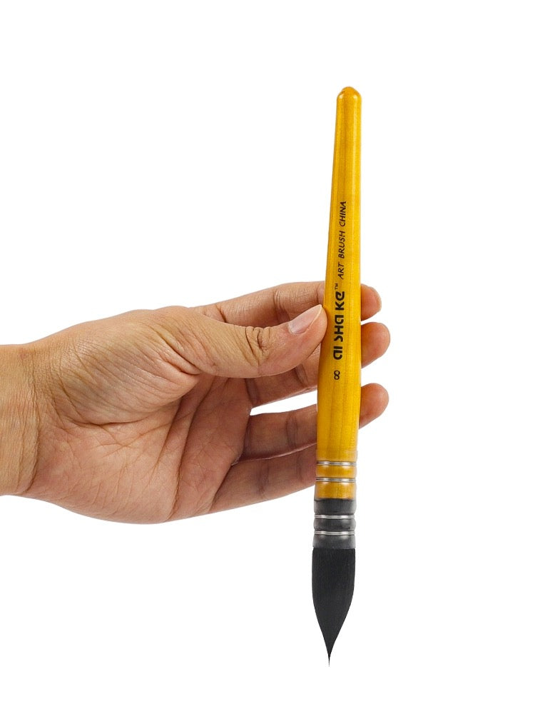 Ceramic Watercolor Brush and Outline Pen Set, 7 Pieces