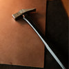 What sets this hammer apart is its ability to reach those tricky spots — like the center of a leather bag or tight stitching areas — where flat jaws or standard hammers just can’t get in. You get clean, sharp results without putting your leather at risk.