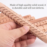 10PCS Wood Clay Pattern Rollers