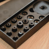 Upgrade your leathercraft with a professional, modular snap-setting tool set. Quick-change heads, universal handle, 440C stainless durability, dual-sided base plate. Compatible with Under the Moonlight Punch Series and THK/PRYM/Alfa snaps for cleaner, faster installs. Order now.