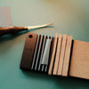 Sharpen your Yorkshine skivers, bevelers, and knives with this CNC aluminum board. Comes with pre-cut veg-tan leather and 3M adhesive. Compact, stable, and easy to use—ideal for everyday leatherwork. Try it on your desk or on the go.