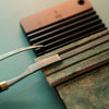 Sharpen your Yorkshine skivers, bevelers, and knives with this CNC aluminum board. Comes with pre-cut veg-tan leather and 3M adhesive. Compact, stable, and easy to use—ideal for everyday leatherwork. Try it on your desk or on the go.