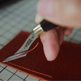 Craft clean, smooth grooves with the Yorkshine Leather Groover. Made with cryo-treated DC53 steel and a walnut handle, it's sharp, comfortable, and built to last. Ideal for precise leatherwork. Shop now for pro-level results.