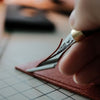 Craft clean, smooth grooves with the Yorkshine Leather Groover. Made with cryo-treated DC53 steel and a walnut handle, it's sharp, comfortable, and built to last. Ideal for precise leatherwork. Shop now for pro-level results.