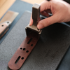 Yorkshine PE Leather Punching Board for leathercraft pricking, hole punching, and strap end punching. Medium-hard PE surface gives stable force transfer, reduces rebound, protects pricking irons and punches, and keeps cuts clean. Shop now.