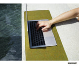 Unique Colorful Felt & Leather Desk Mat