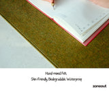 Unique Colorful Felt & Leather Desk Mat