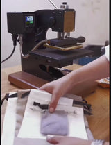 This transfer clamp is designed specifically for the MAXITA Hot Foil Embossing Machines EC-27 and EC-17, making it easy to stamp or emboss fabric items like T-shirts, tote bags, and more.