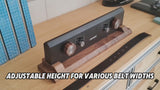 Enhance your leathercraft with the FanDeer Adjustable Belt Clamp Tool. Designed for hand stitching, edge burnishing, and finishing, it features adjustable height, durable aluminum alloy, and premium walnut wood. Achieve precise, professional results with ease. Perfect for beginners and experts—get yours today!