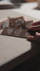Custom wooden rubber stamp for leather, paper, cardboard, fabric, packaging, tags, and notebook covers. Made from your logo, text, or artwork, with a free Japanese ink pad included. Clean, handmade stamping for branding and packing. Send your design to get started.
