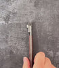 Adjustable leather edge creaser for clean, consistent stitch-line marks. Shim-based spacing lets you dial in perfect lines for belts, wallets and straps. 304 stainless body, stone-washed finish, walnut handle for comfort and control. Get steadier edges—shop now.