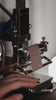 MOVEGO hot foil stamping machine with automatic foil feeding, infrared positioning, horizontal and vertical calipers, and aviation aluminum alloy body. Works with holders for names, logos, and batch stamping on leather, paper, and PVC. Explore MOVEGO for cleaner custom stamping.