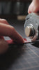 The Nattools Safety Rotary Leather Cutter is a compact, easy-to-control leather cutting tool with a retractable rotary blade, replaceable blade system, stainless steel body, and comfortable wooden handle. It is designed for smooth, safer, and less tiring cutting when working on leather straps, bag handles, panels, and pattern edges.