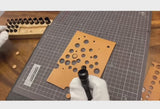 YORKSHINE Precision Hole Punch Set with Wooden Base