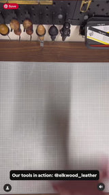 Used by professional crafter @elkwood_leather, our sanding machine, flat pliers, and mallet are trusted tools for quality leatherwork. See them in action and shop with confidence—worldwide shipping available.