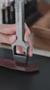 DC53 leather belt slot punch for clean buckle slots, strap holes and oblong cuts. Hand-sharpened, stone-washed and made to order for a steady strike, durable edge and long-term leatherwork use. Shop CÍ × Bangbang.