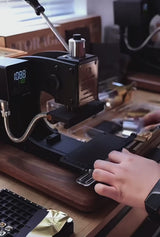 Create your own custom logo stamp — send us a high-res PDF, AI, or JPG with your size and design details. Perfect fit for Maxita Type 2 holder (up to 45 cm², 3.5×14 cm or 6×7 cm). Handcrafted in 1–2 weeks. 10% off for 3+ orders. Email hello@ciofficial.com for a quote.
