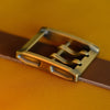 'Sui' Premium Brass Double-Prong Classic Belt Buckle, 45mm