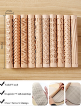 pottery clay textured rolling tool 