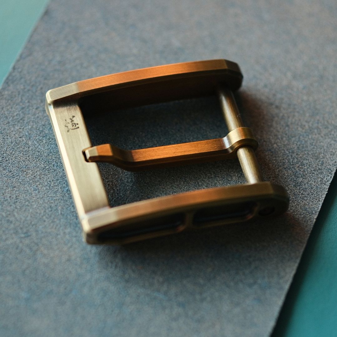 'Sui' Japanese Style Brass Belt Buckle,40.5mm, CNC